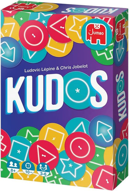Kudos, kaartspel, card game, vanaf 8 jaar, snel en dynamisch spel, 3 tot 6 spelers