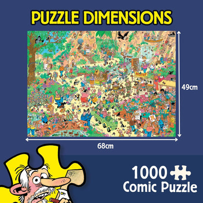 Jan van Haasteren Flutterly Fabulous - 1000 Piece Adults Puzzle, Large 1000 Pc Jigsaw Puzzles - 100% Recycled Cardboard Jigsaws - Fun Brainteasing Adult Puzzle for Birthday & Christmas - 68 x 49cm
