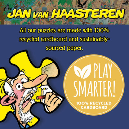 Jan van Haasteren Flutterly Fabulous - 1000 Piece Adults Puzzle, Large 1000 Pc Jigsaw Puzzles - 100% Recycled Cardboard Jigsaws - Fun Brainteasing Adult Puzzle for Birthday & Christmas - 68 x 49cm