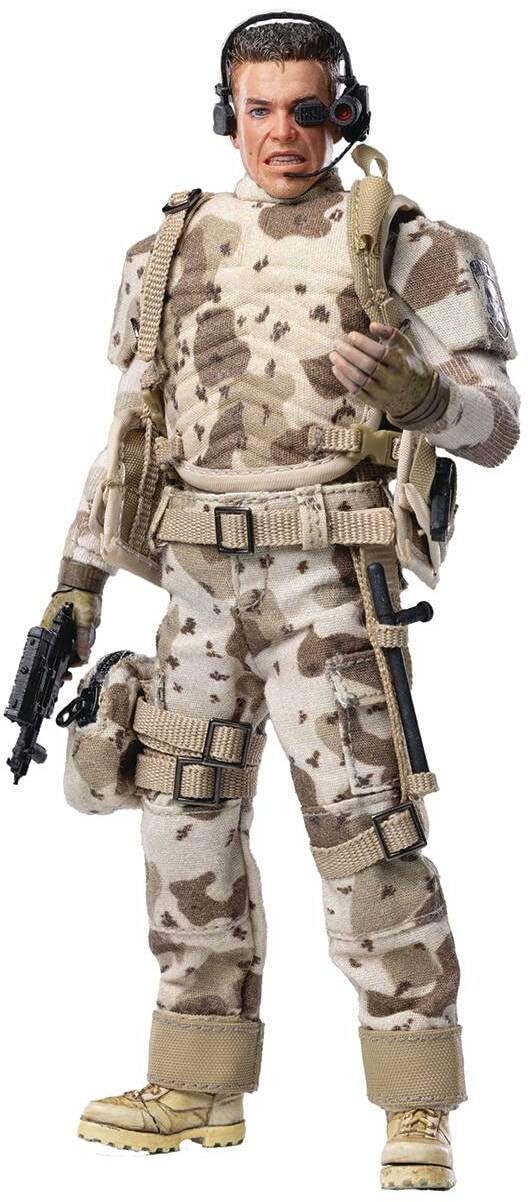 Hiya Toys Universal Soldier: Luc Deveraux Exquisite Super Series Anteprime Esclusiva Action Figure in scala 1:12