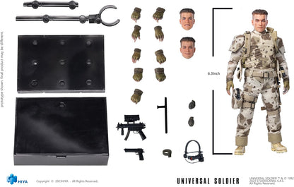 Hiya Toys Universal Soldier: Luc Deveraux Exquisite Super Series Anteprime Esclusiva Action Figure in scala 1:12