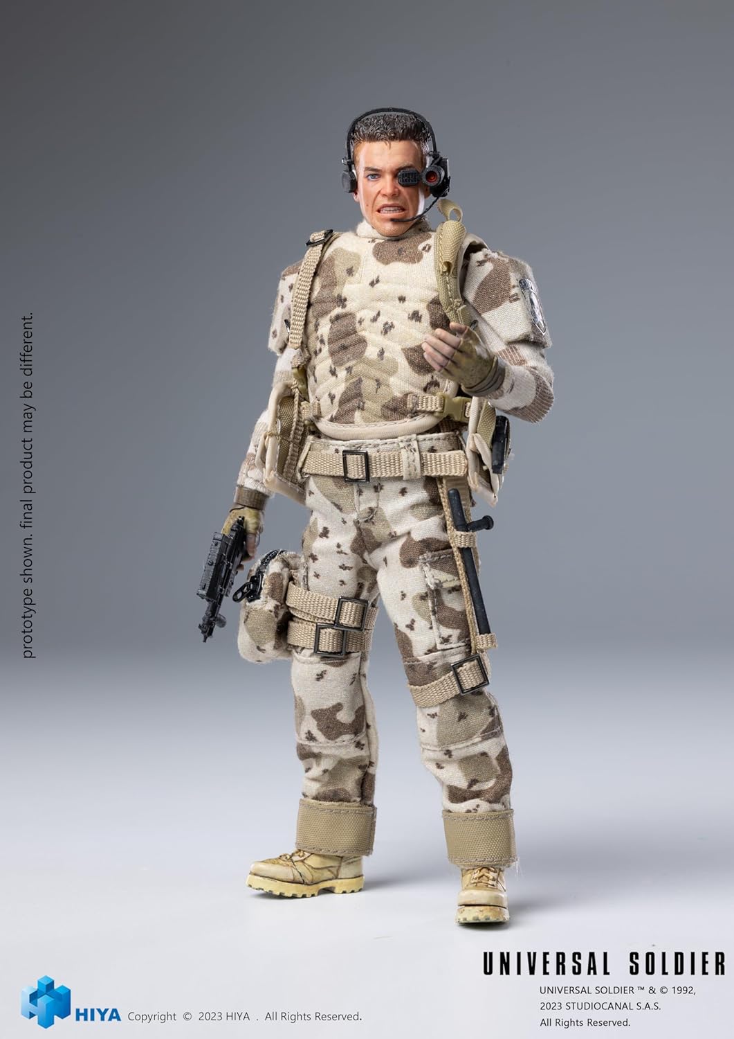 Hiya Toys Universal Soldier: Luc Deveraux Exquisite Super Series Anteprime Esclusiva Action Figure in scala 1:12