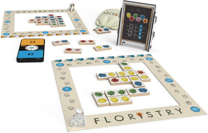 Uncommons Publishing | Floristry | Board Game | Ages 10+ | 2 Players | 20 Minutes Playing Time