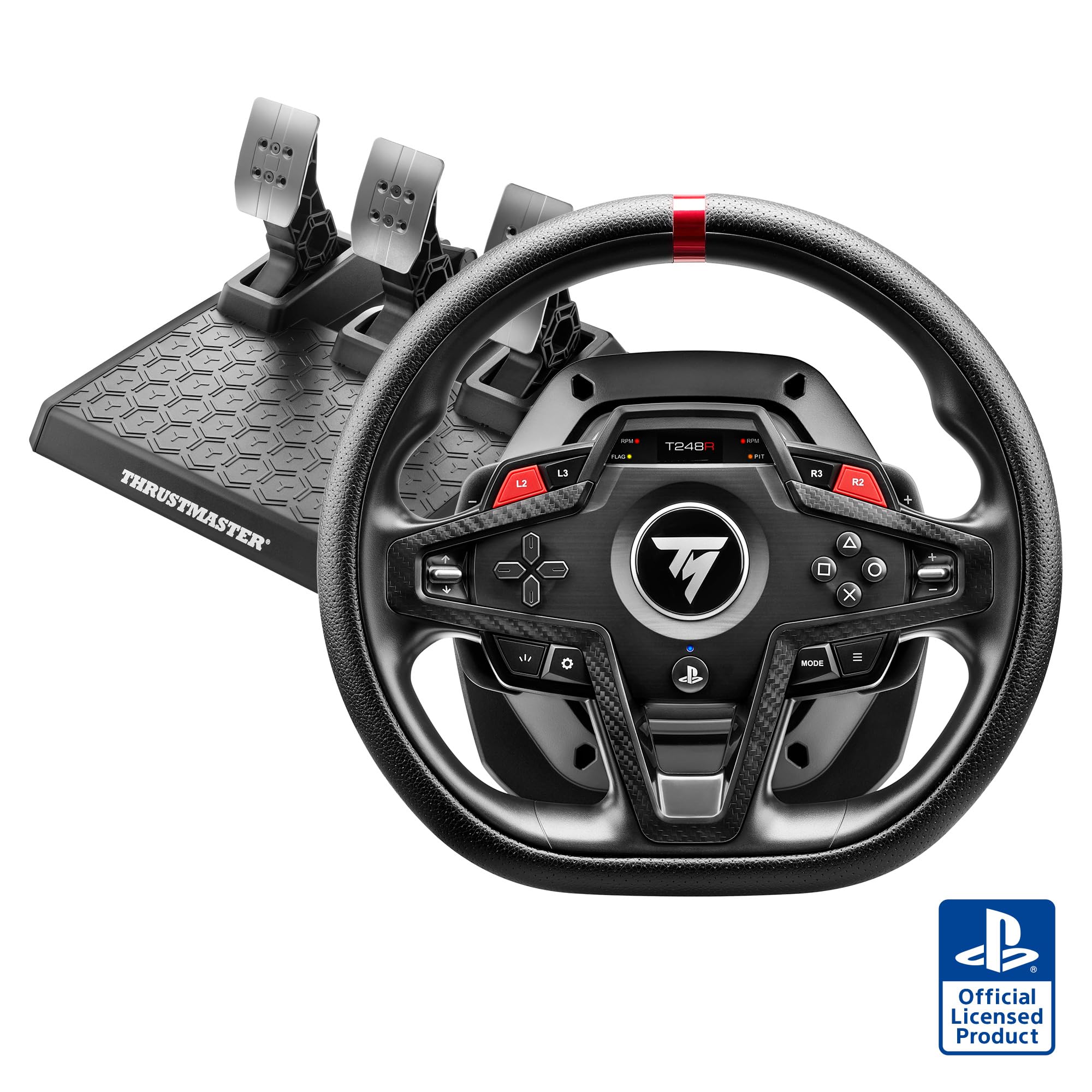 Thrustmaster T248R, Volante Force Feedback da 3,1 N⋅m e Pedaliera, Per PS5, PS4 e PC