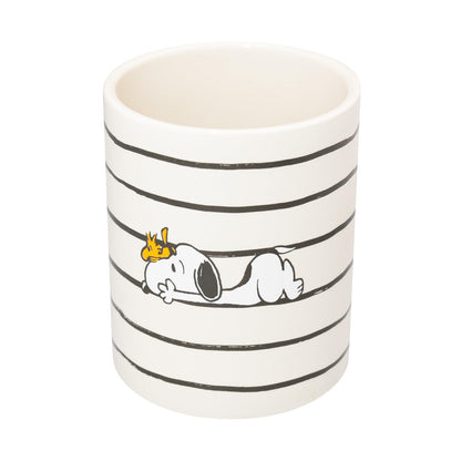 Grupo Erik: Portapenne Crema Snoopy | Porta Penne Snoopy in ceramica 10,5 x 8,5 cm, Portapenne da scrivania Snoopy, Portapenne bambina, Snoopy Peanuts Gadget, Snoopy gadget ufficio
