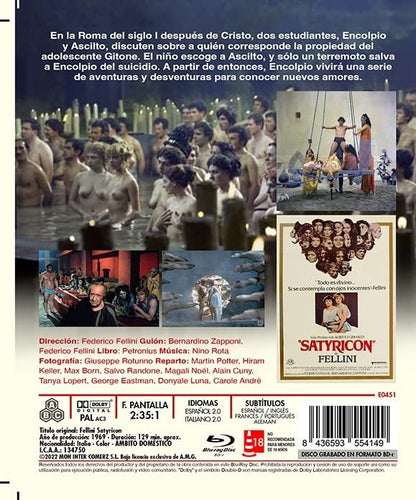 Fellini Satyricon ( Fellini - Satyricon ) (Blu-Ray
