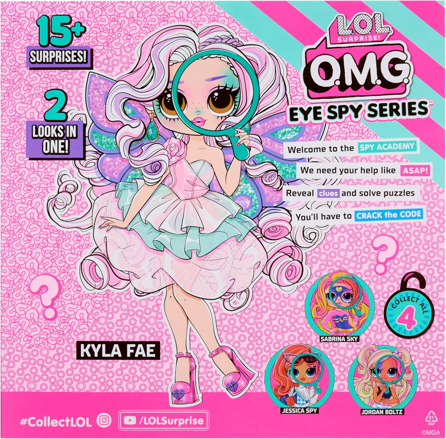 L.O.L. Surprise! OMG Eye Spy Series - Fairy - Includes 1 Doll, Comes with Fashions and Accessories, Solve Clues & Unlock Surprises, Collect All 4 Dolls