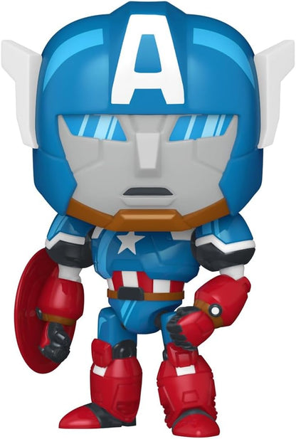 Funko Pop! Marvel: What If - Captain America Mech - Collectable Vinyl Figure - Gift Idea - Official Merchandise - Toys for Kids & Adults - Marvel Fans - Model Figure for Collectors and Display