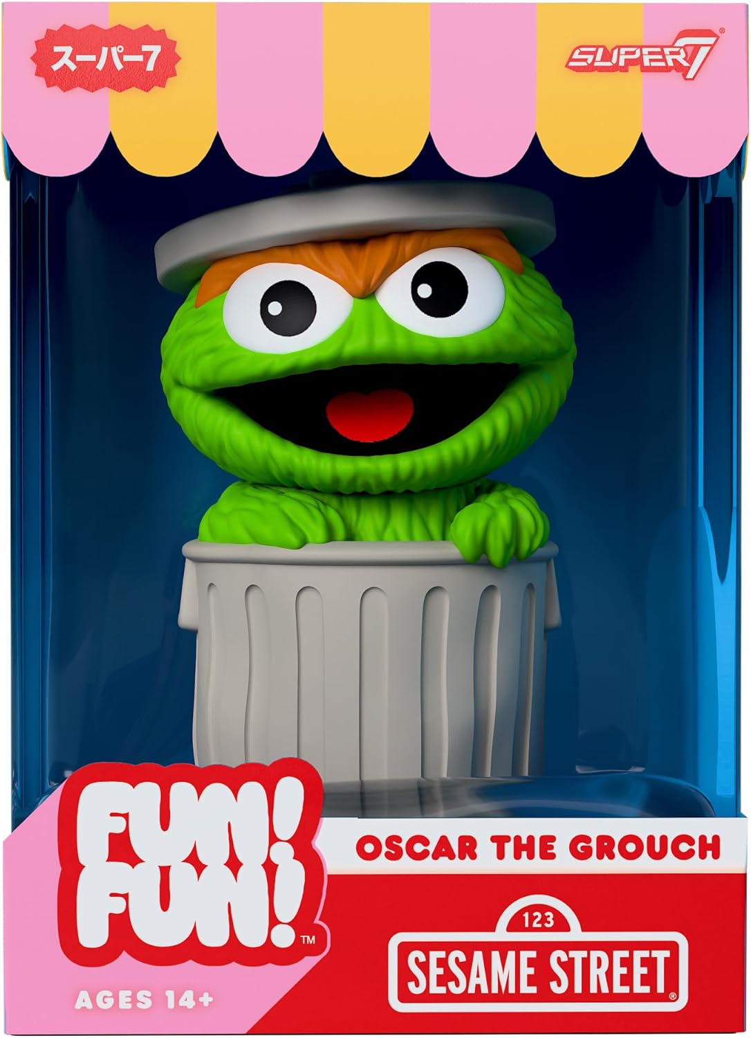 Sesame Street Oscar The Grouch Fun! Fun! Vinyl Figure