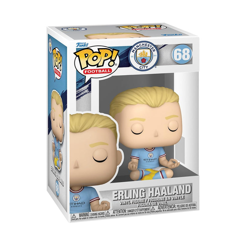 Funko Pop! Football: Manchester City - Erling Haaland - Manchester City FC 2025 - Collectable Vinyl Figure - Gift Idea - Official Merchandise - Toys for Kids & Adults - Sports Fans