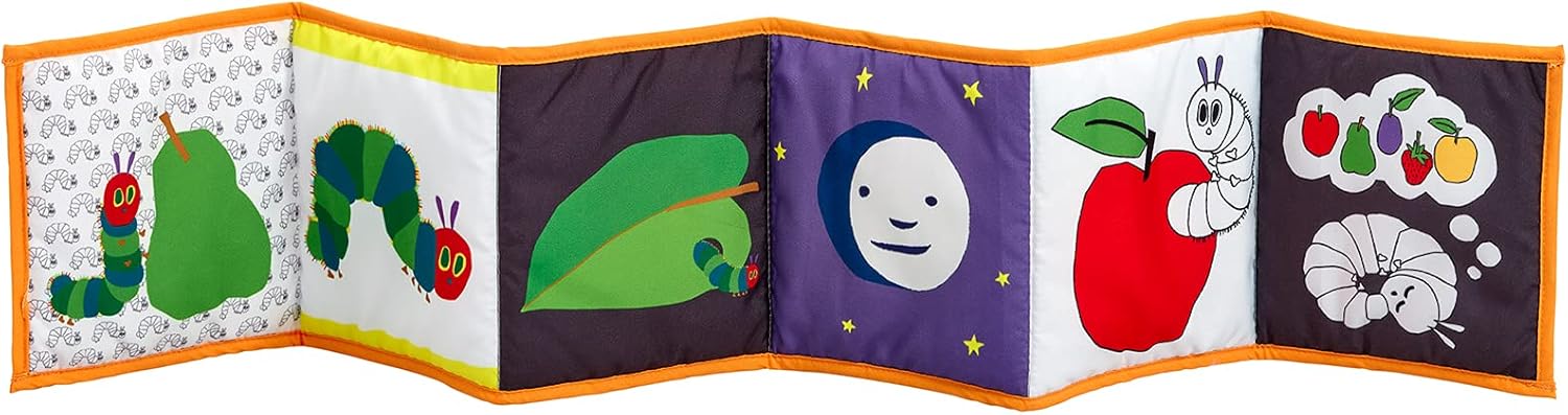 Rainbow Designs Tiny and Very Hungry Caterpillar Unfold & Discover Soft Toy - Soft Cloth Books for Babies