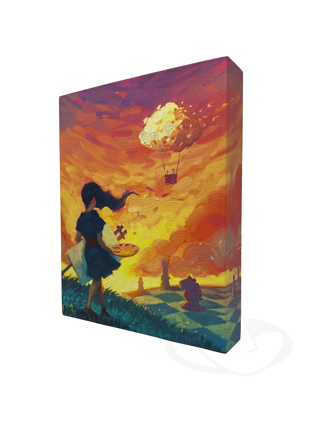 Road to Infamy Games Canvas Deluxe Edition Game: Wooden Classic Board Game, 168+ Years, 100 Wooden Ribbon Marks, 20 Wooden Inspiration Tokens, 8 Bonus Award Cards