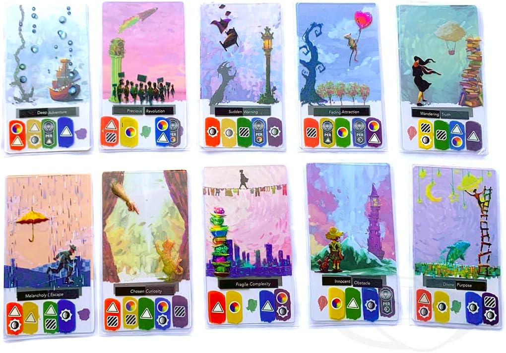 Road to Infamy Games Canvas Deluxe Edition Game: Wooden Classic Board Game, 168+ Years, 100 Wooden Ribbon Marks, 20 Wooden Inspiration Tokens, 8 Bonus Award Cards