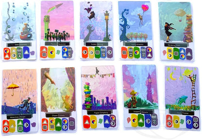 Road to Infamy Games Canvas Deluxe Edition Game: Wooden Classic Board Game, 168+ Years, 100 Wooden Ribbon Marks, 20 Wooden Inspiration Tokens, 8 Bonus Award Cards