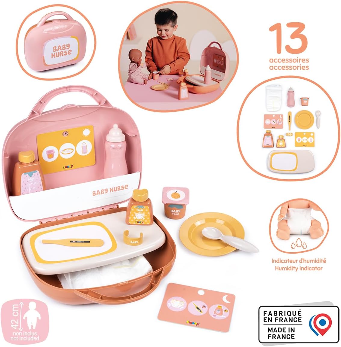 Smoby - Smoby Baby Nurse Poppenverzorgingskoffer - 13dlg.
