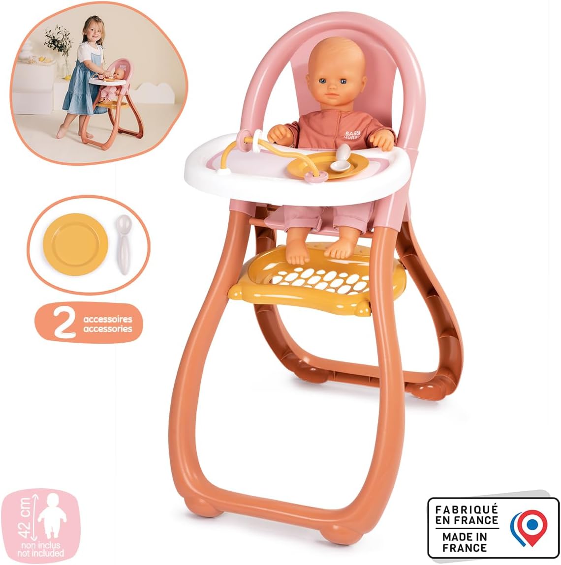 Smoby - Smoby Baby Nurse Poppenstoel