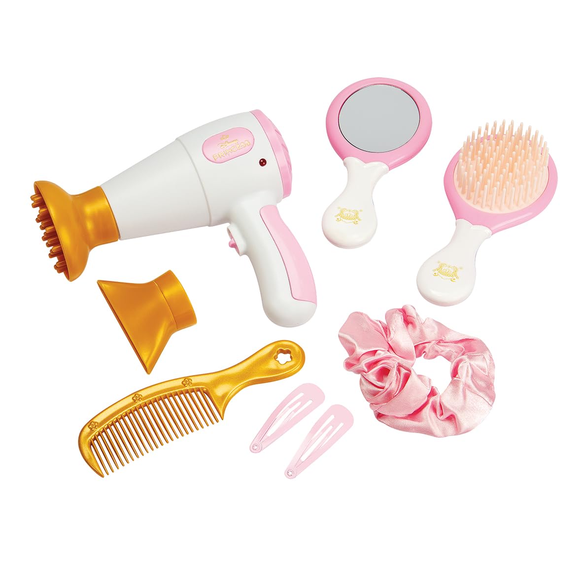 Smoby - Disney Princesses - Hair Set - Hairdressing Set - Imitation Toy - 9 Accessories - Light and Sound Functions - From 3 Years Old