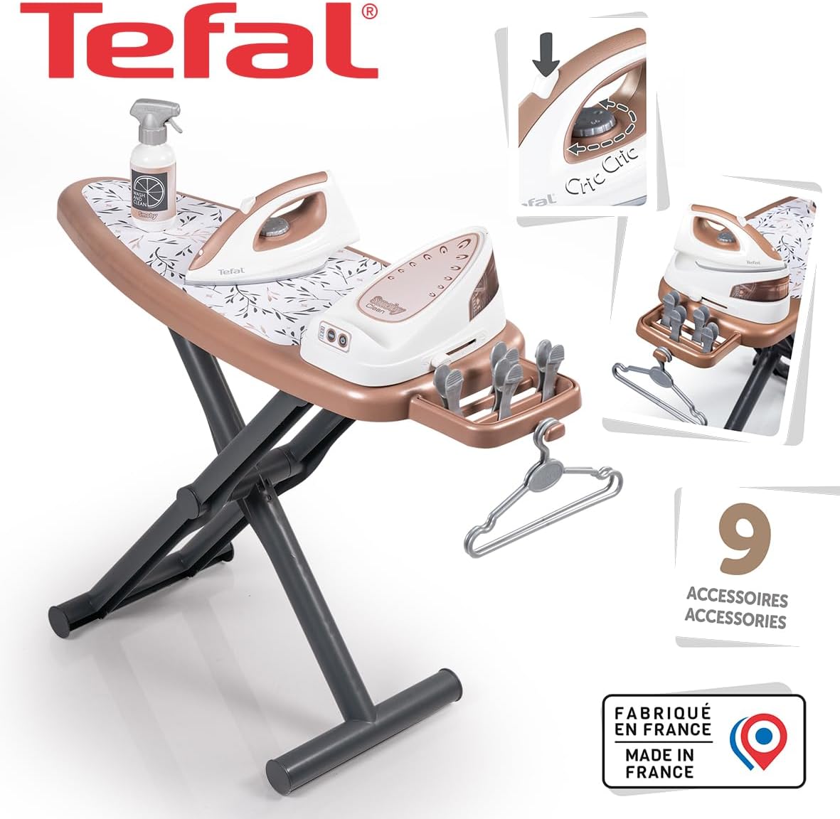 Smoby - Smoby Tefal Opvouwbaar Strijkplank met Strijkijzer