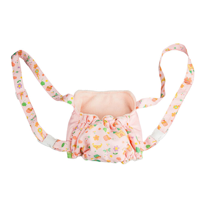 Heless 520 - Poppenaccessoire draagzak "Princess Emily", in roze, geschikt voor poppen en knuffels van alle maten