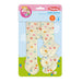 Heless 577 - Poppenmaillot met sokken ''Heart Confetti'', in beige en kleurrijke hartjes, voor poppen en knuffels maat 35-45 cm