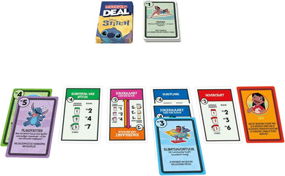 Monopoly Deal Disney Stitch Edition Card Game - Dutch Version