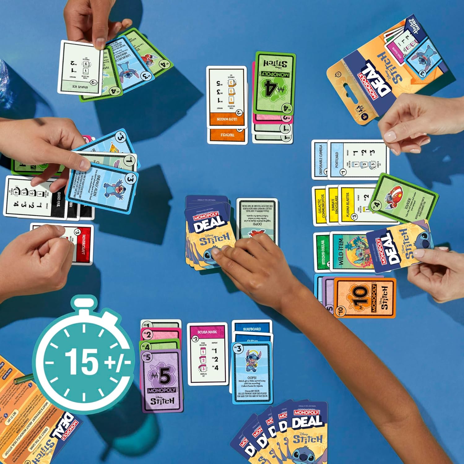 Monopoly Deal Disney Stitch Edition Card Game - Dutch Version