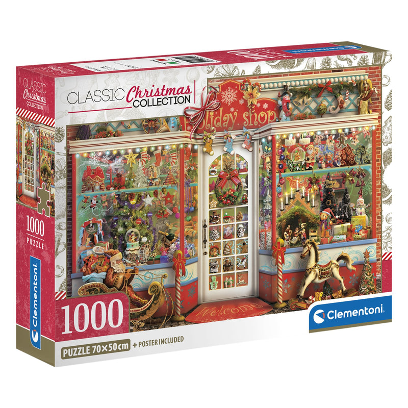 Clementoni - Clementoni Legpuzzel Kerstwinkel - 500st.