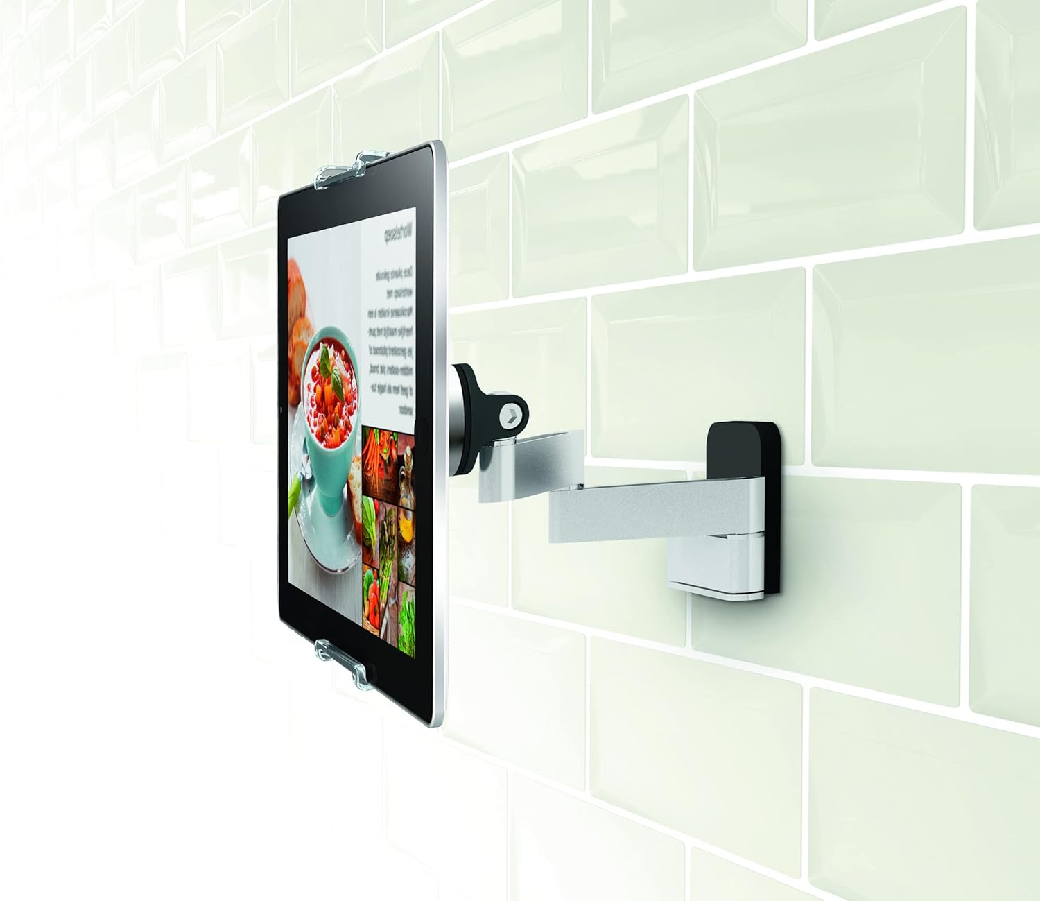 Vogel's TMS 1030 Full-motion tablet wall bracket for all tablets from 7-13 inch, Swivels up to 180º (left/right), Can be tilted up to 15º, Also fits iPad and Samsung Galaxy Tab, Black