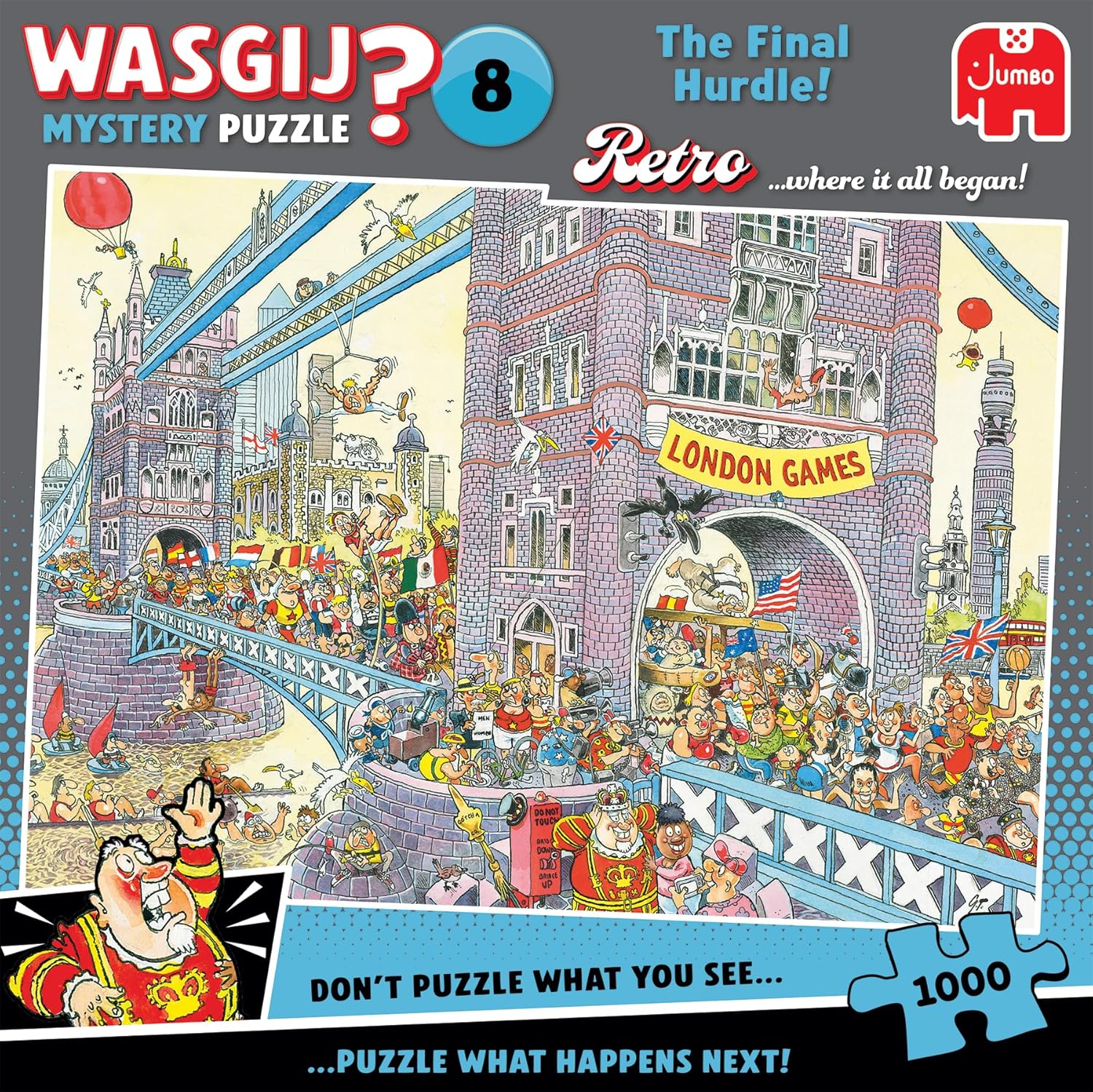 Wasgij Retro Mystery 8 - De laatste horde! (1000 stukjes