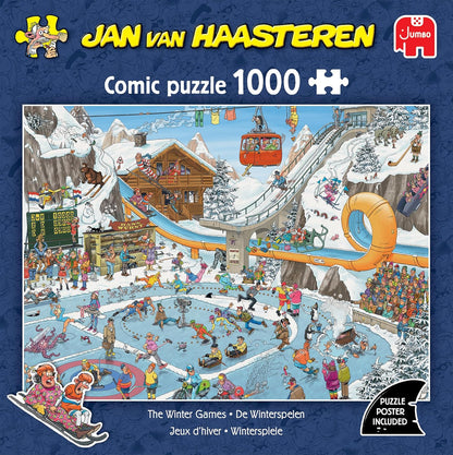 Jan Van Haasteren - JVH - Winterspellen - Winter Games - Puzzel voor volwassenen - 100% gerecycled karton - 1000 stukjes - Jumbo