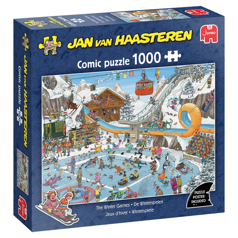 Jan Van Haasteren - JVH - Winterspellen - Winter Games - Puzzel voor volwassenen - 100% gerecycled karton - 1000 stukjes - Jumbo