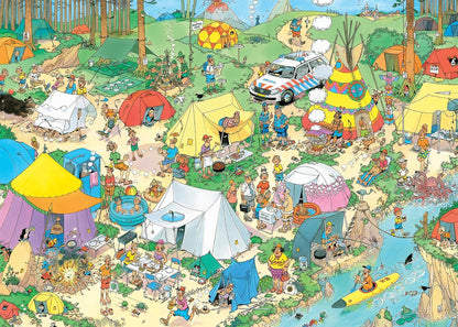 Jan van Haasteren - Kamperen in het Bos (1000 stukjes