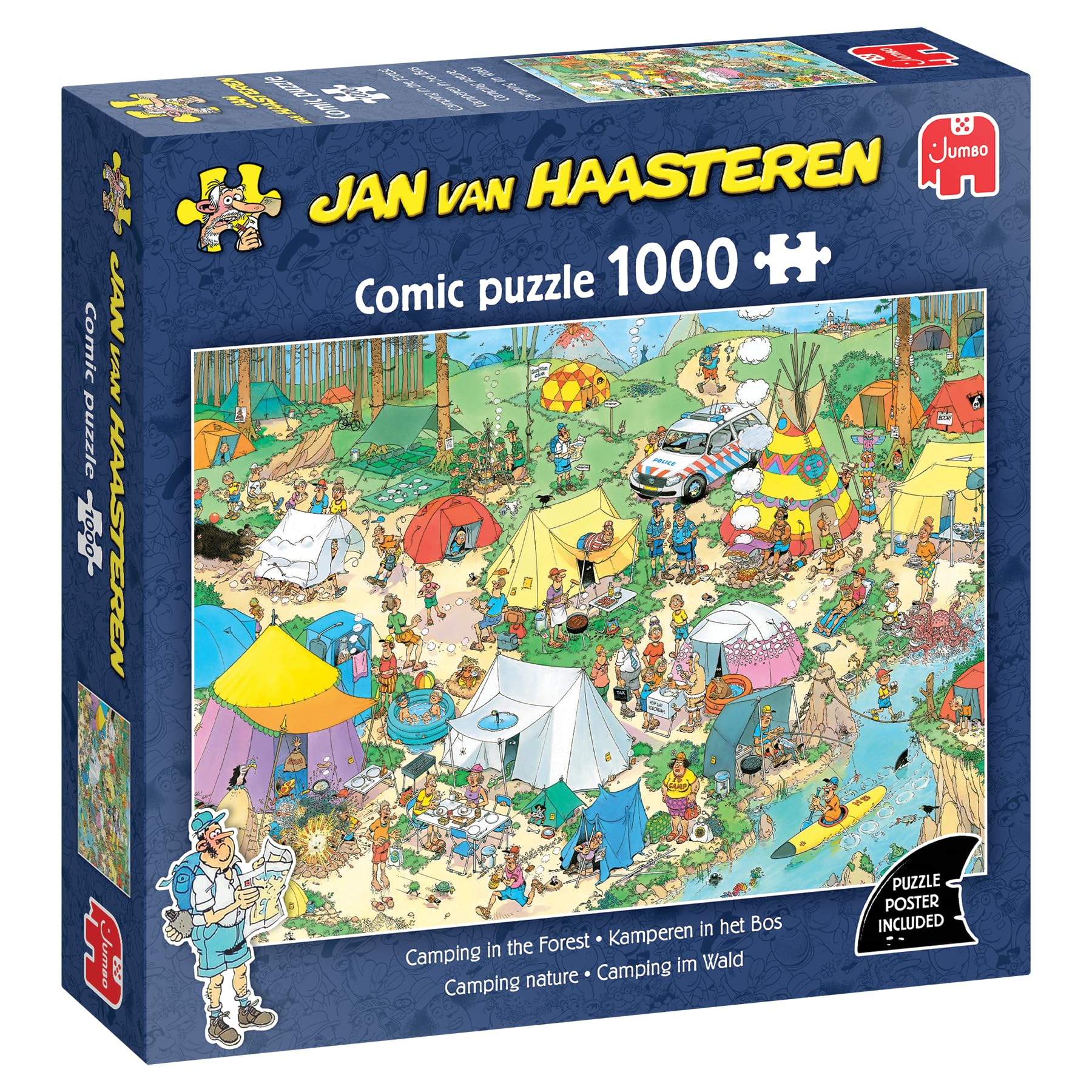 Jan van Haasteren - Kamperen in het Bos (1000 stukjes