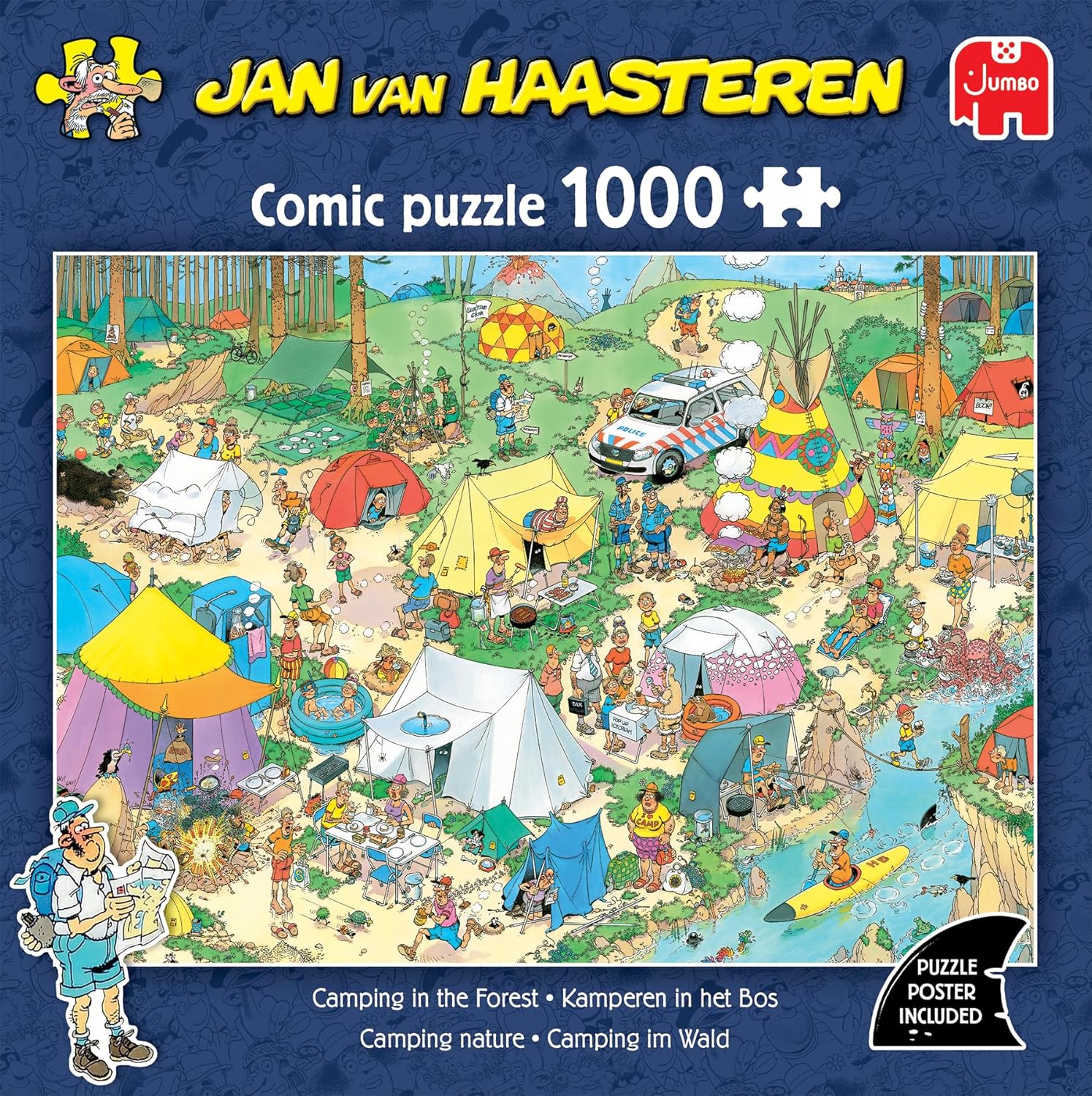 Jan van Haasteren - Kamperen in het Bos (1000 stukjes
