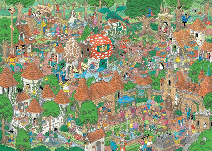 Jan Van Haasteren Efteling Fairytale Forest 1000 Piece Comic Puzzle