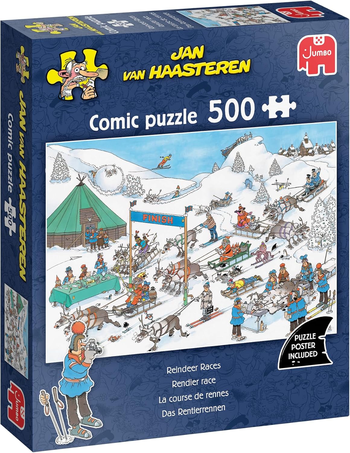 Jan van Haasteren - Rendier Race - 500 stukjes