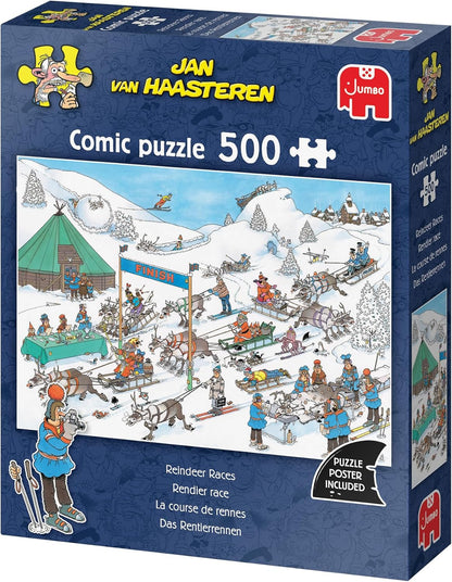 Jan van Haasteren - Rendier Race - 500 stukjes