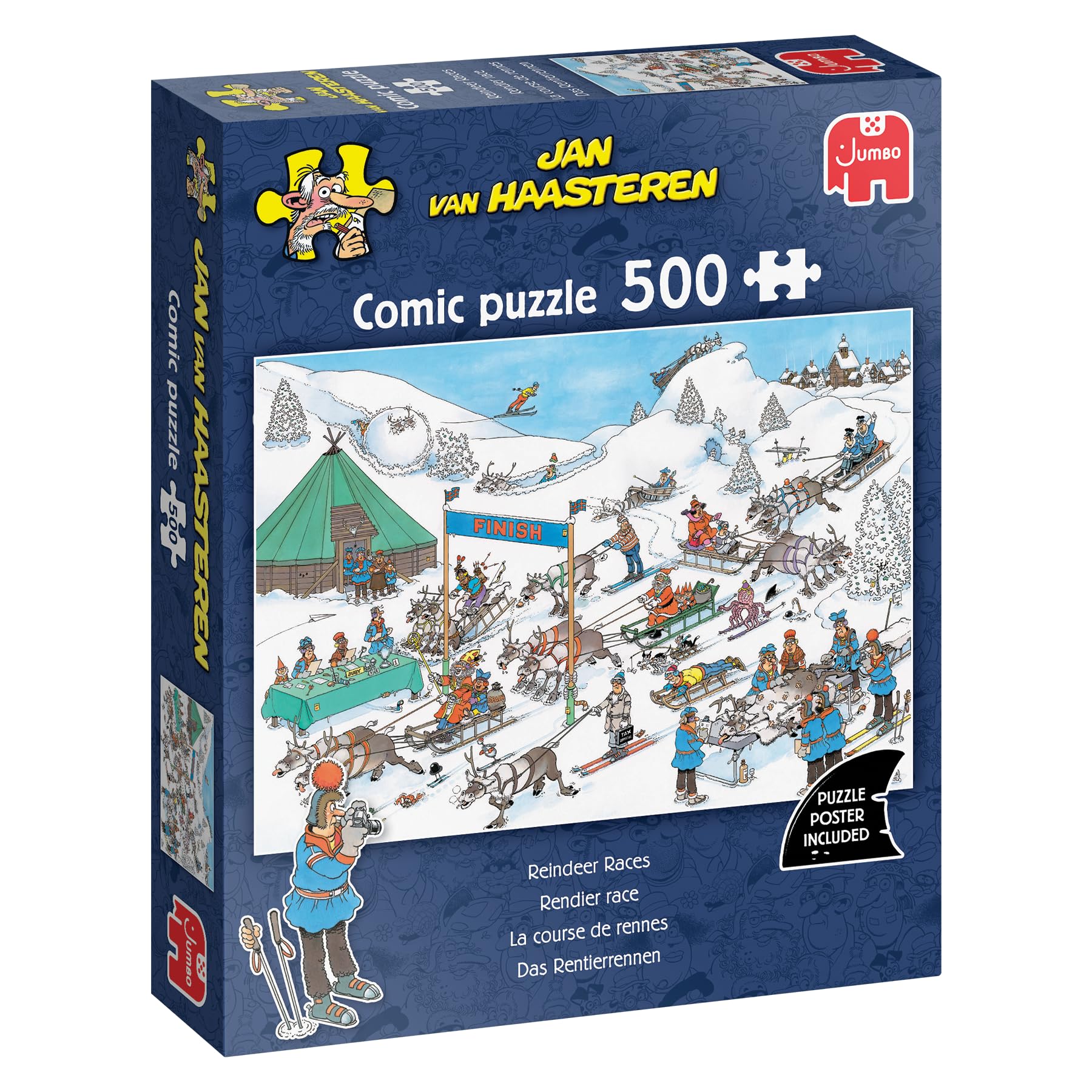 Jan van Haasteren - Rendier Race - 500 stukjes