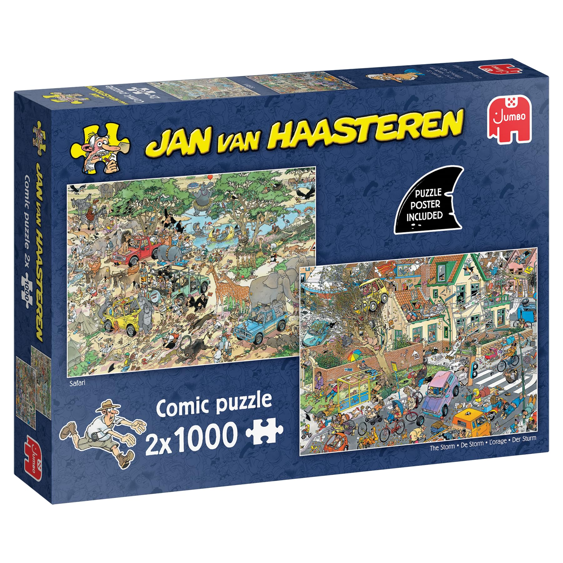 Jan van Haasteren - Safari & Storm (2x1000 stukjes