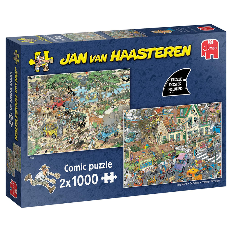 Jan van Haasteren - Safari & Storm (2x1000 stukjes