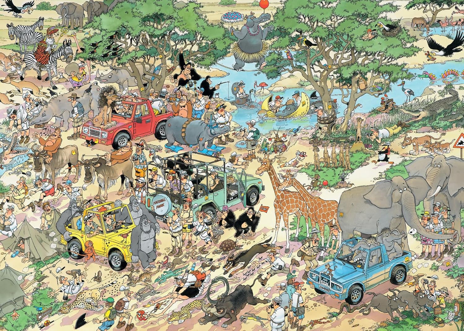 Jan van Haasteren - Safari & Storm (2x1000 stukjes