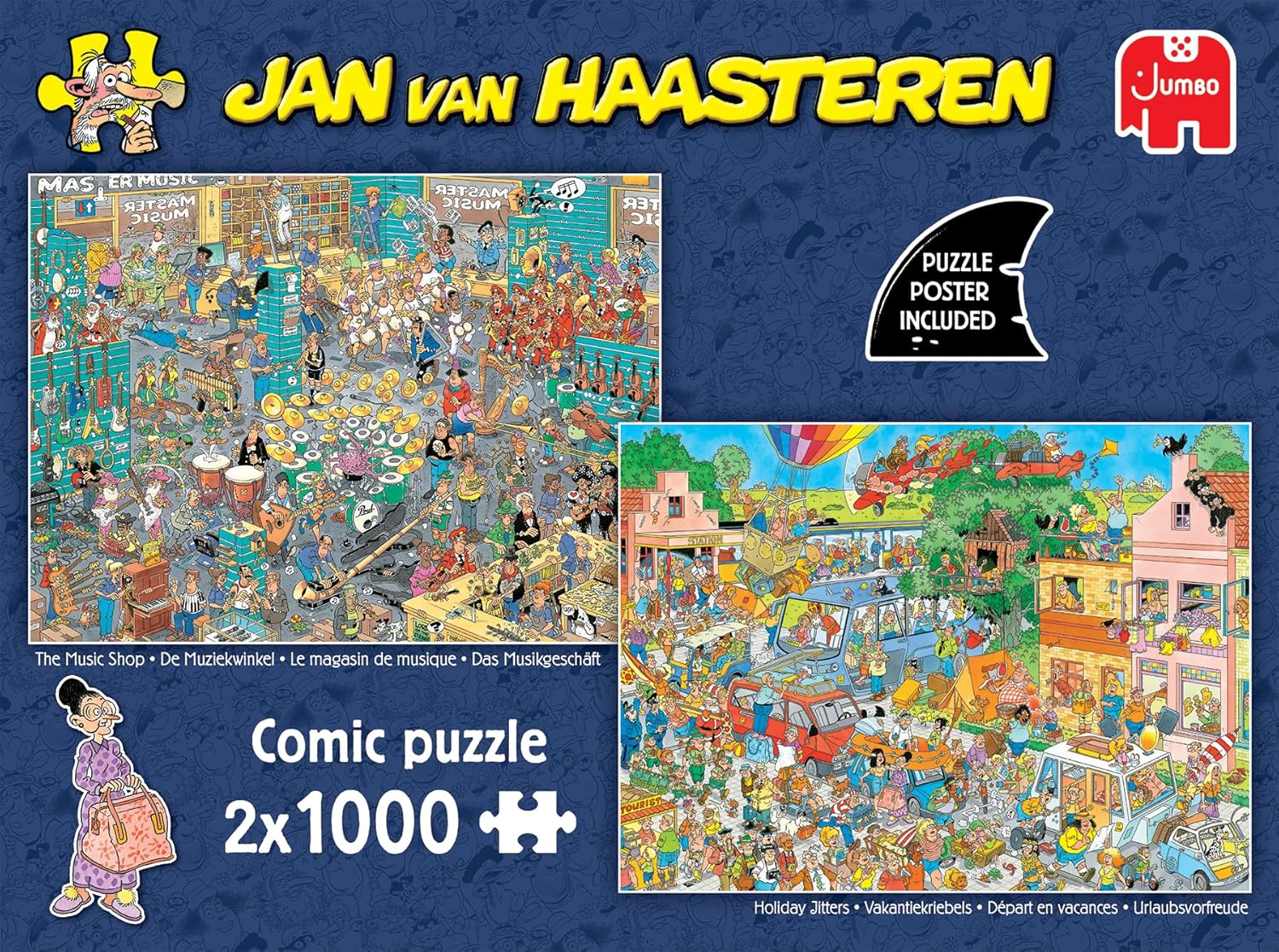 Jan van Haasteren - De Muziekwinkel & Vakantiekriebels (2x1000 stukjes
