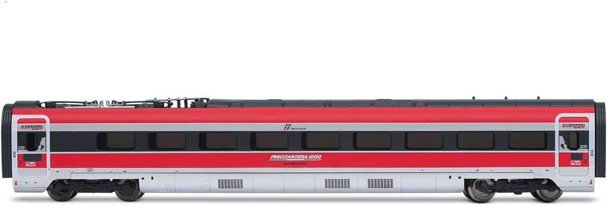 ARNOLD HN2621D Frecciarossa 1000 Base Set, 4 Elements, Service in France, ep. VI, with DCC decoder, Metal, Red/Grey