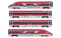 ARNOLD HN2621D Frecciarossa 1000 Base Set, 4 Elements, Service in France, ep. VI, with DCC decoder, Metal, Red/Grey