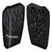 Precision Pro Fusion Flex Shin Guards, Lightweight Football Protection with TPU Shell, EVA Foam Cushioning, Elasticated Sleeves Pads, Black