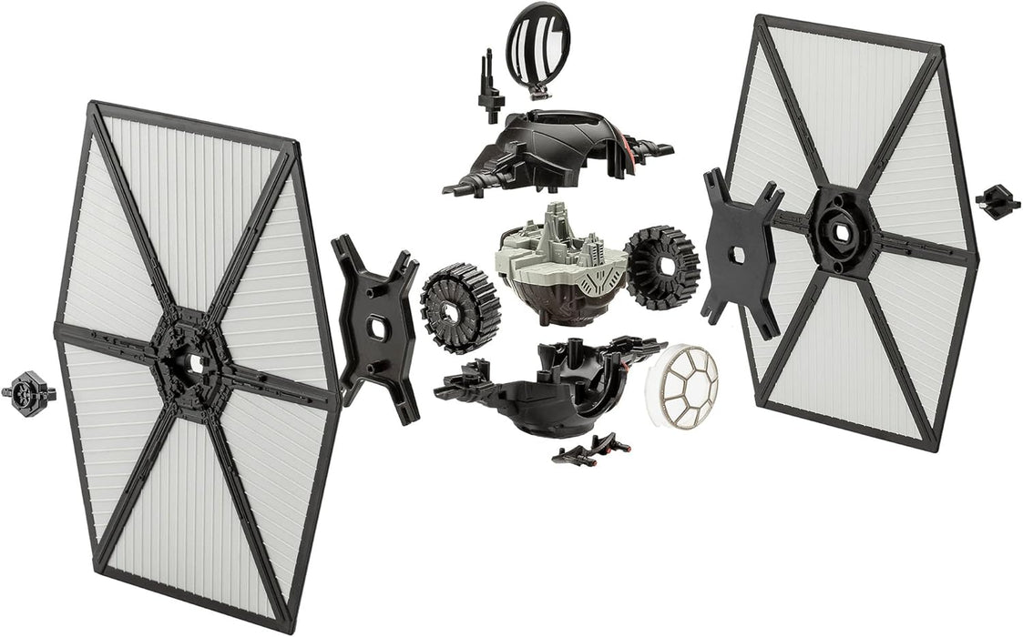 Revell 06565 Build & Play: Star Wars First Order Special Forces TIE Fighter - With Authentic Lights & Sounds - 1:51 Scale Unbuilt Pre-coloured Click-Together Toy - 18 Parts - From 6 Years+