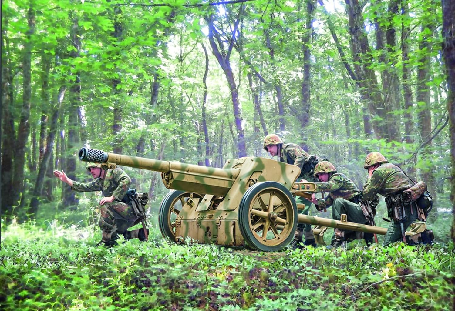 Italeri 96460 Pak 97/38 AT Gun with Crew, 1:35 Scale, Plastic Model Kit/Model Assembly