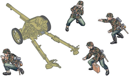 Italeri 96460 Pak 97/38 AT Gun with Crew, 1:35 Scale, Plastic Model Kit/Model Assembly
