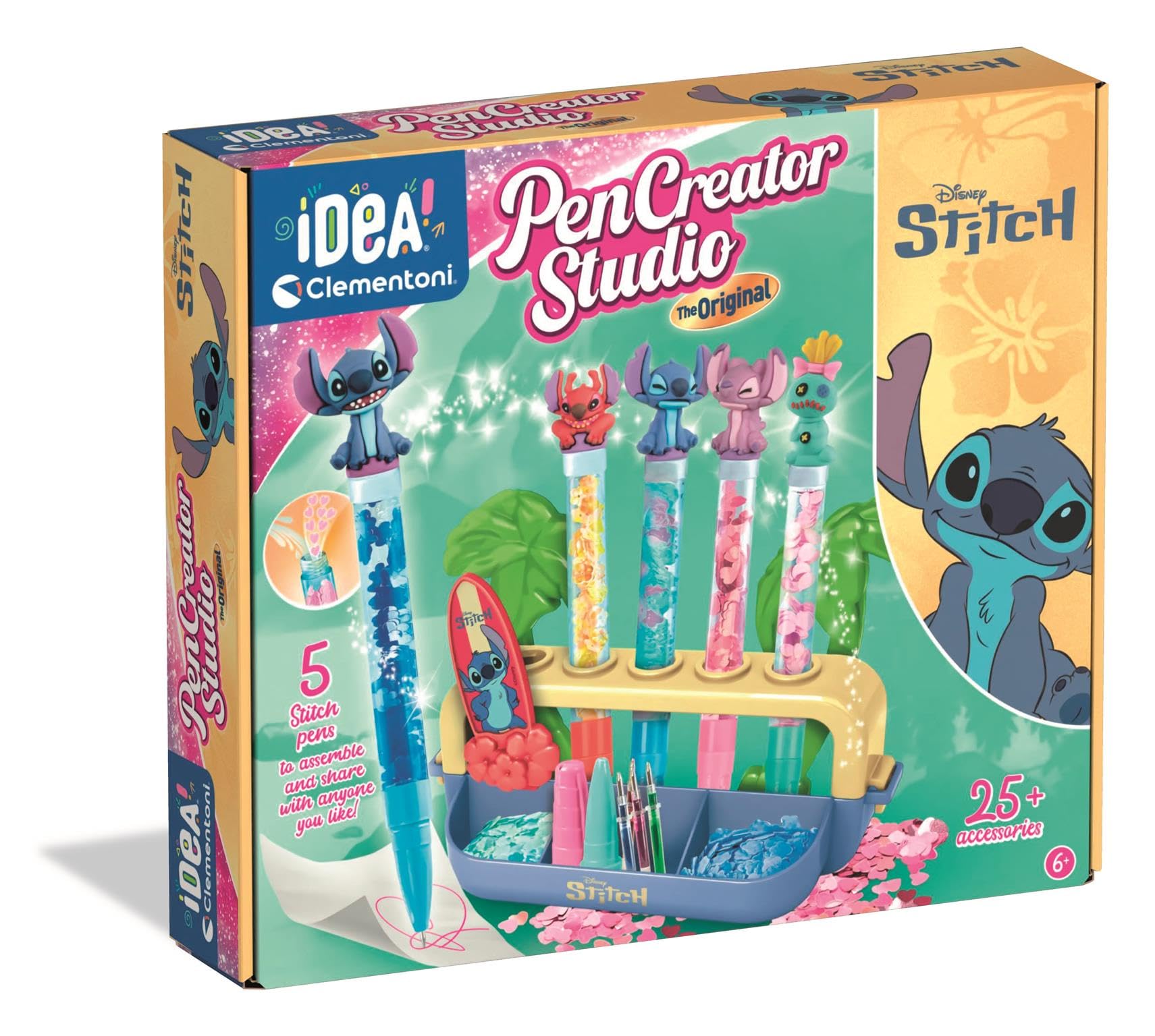 Clementoni Stitch Pen Lab – Create Colourful Stitch-Inspired Pens with Accessories and Tools for Kids 6+