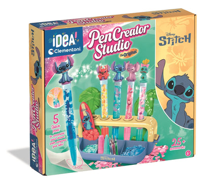 Clementoni Stitch Pen Lab – Create Colourful Stitch-Inspired Pens with Accessories and Tools for Kids 6+